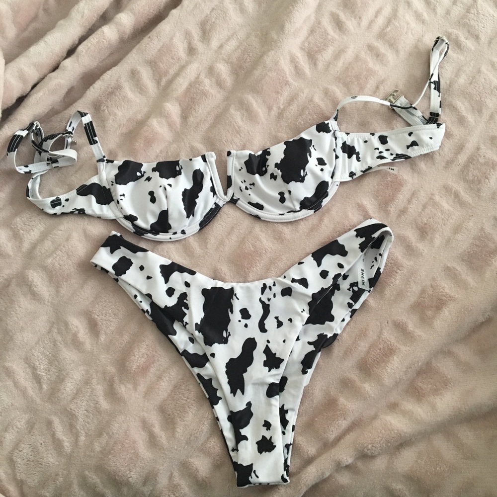 Shein Cowprint bikini